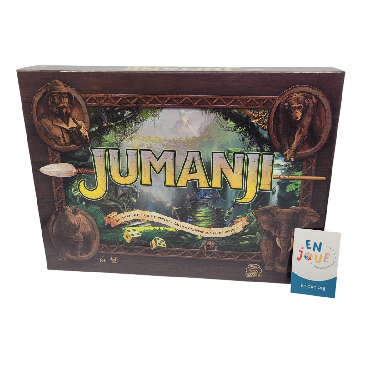 Jeu de société - Jumanji - Spin Master - À partir de 8 ans. Très bon état -  reconditionné disponible sur Label Emmaüs